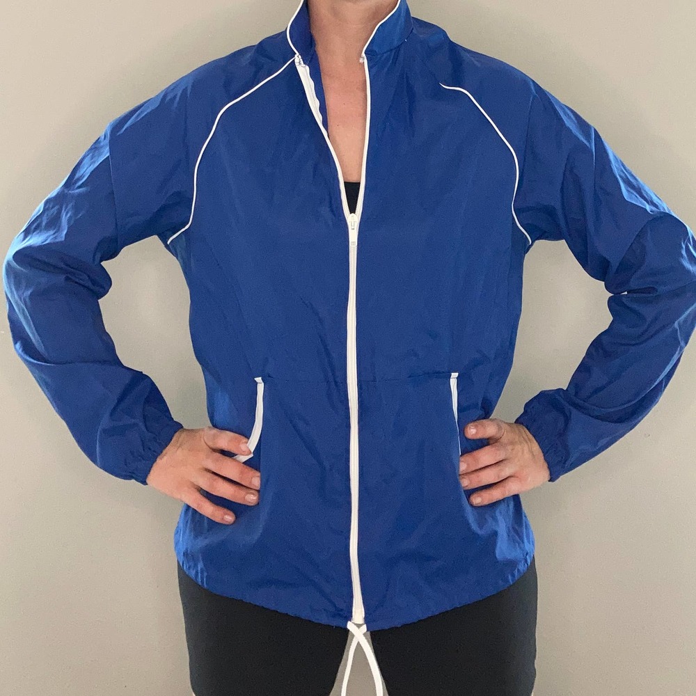 vintage nylon made in USA athletic jacket